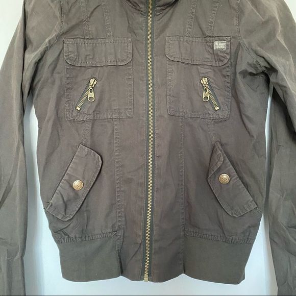 BILLABONG military style bomber jacket S VGUC - Picture 3 of 8